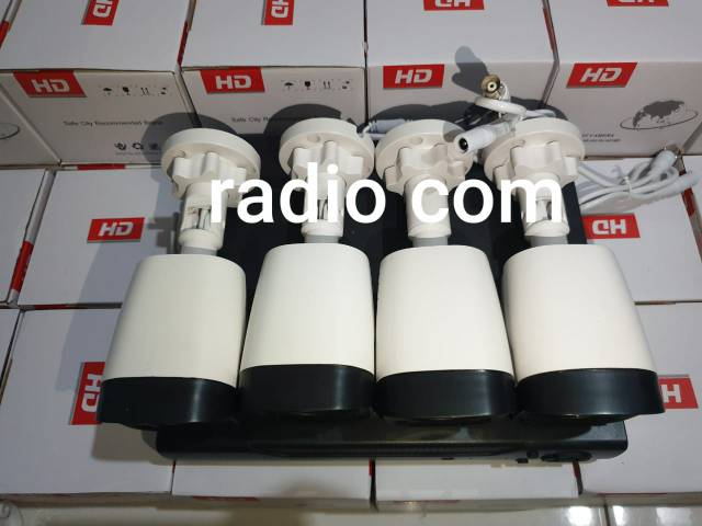 Paket cctv 4 chanel 4 camera 5mp outdoor anti air garansi 2thn