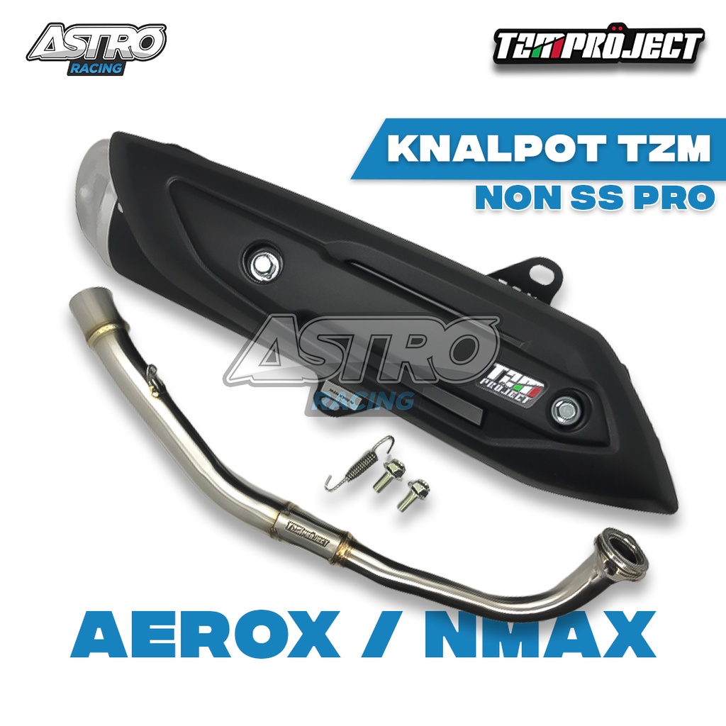 Knalpot TZM Project Racing Vario 125 Vario 150 NMAX AEROX PCX 150 Kenalpot Racing TZM STD NON SS PRO Full Package-AEROX 2020-2022 NEW