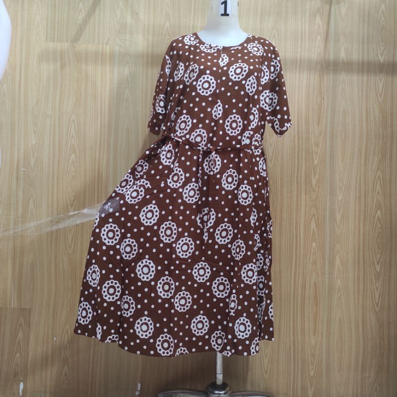 Batik Qonita Daster Rosita Saku Sleting Motif Halus 2-Motif 13