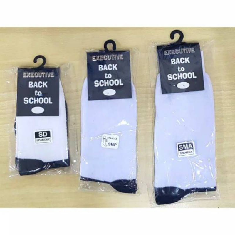 KAOS KAKI SD SMP SMA HITAM PUTIH/KAOS KAKI ANAK SEKOLAH