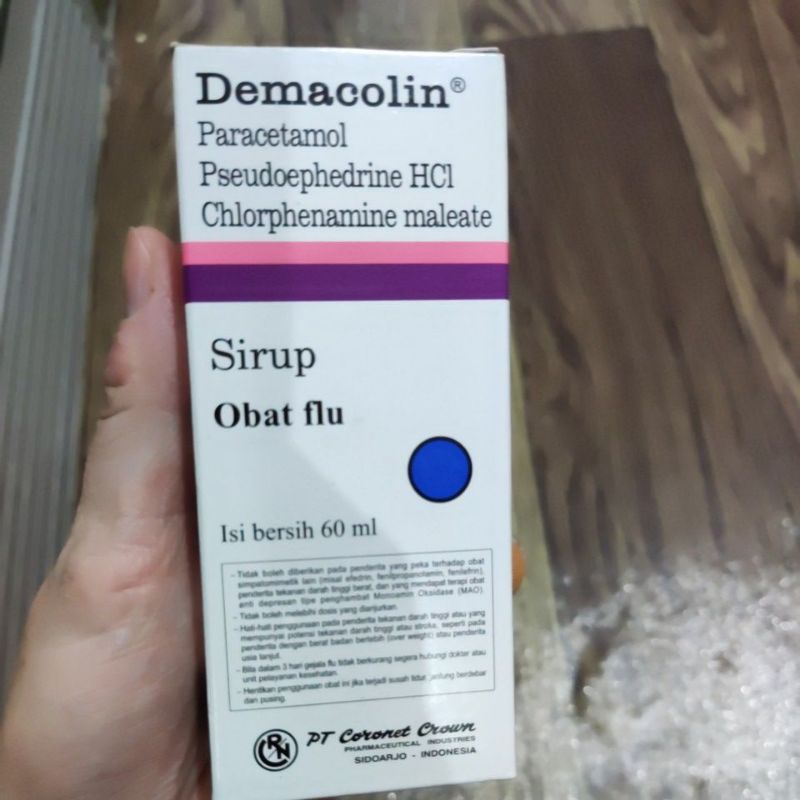 DEMACOLIN obat flu sirup 60ml