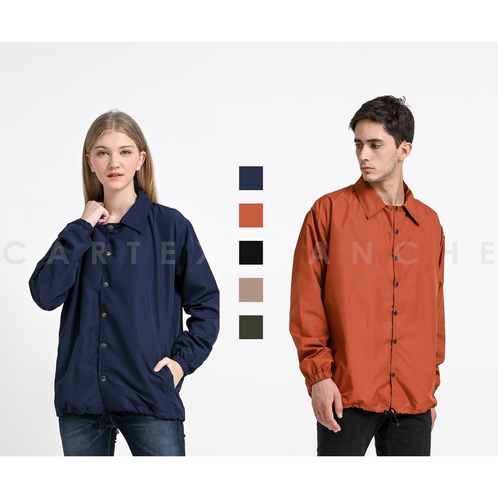 CARTEXBLANCHE - Premium Jacket Coach Polos Unisex Pria - Wanita Size M - XXL