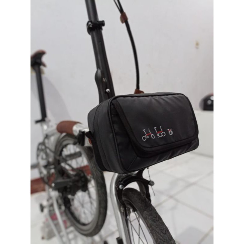 7GSA TAS FRONT BLOCK FRONTBLOCK SEPEDA LIPAT BROMPTON FOLDING BIKE FNHON UNIVERSAL MINI WATERPROOF