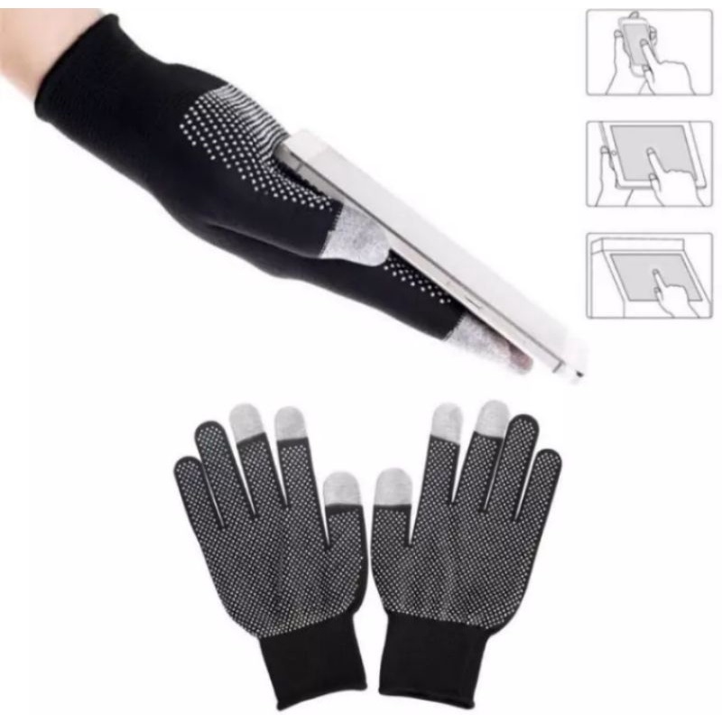 Sarung tangan anti slip+layar sentuh/touch sreen