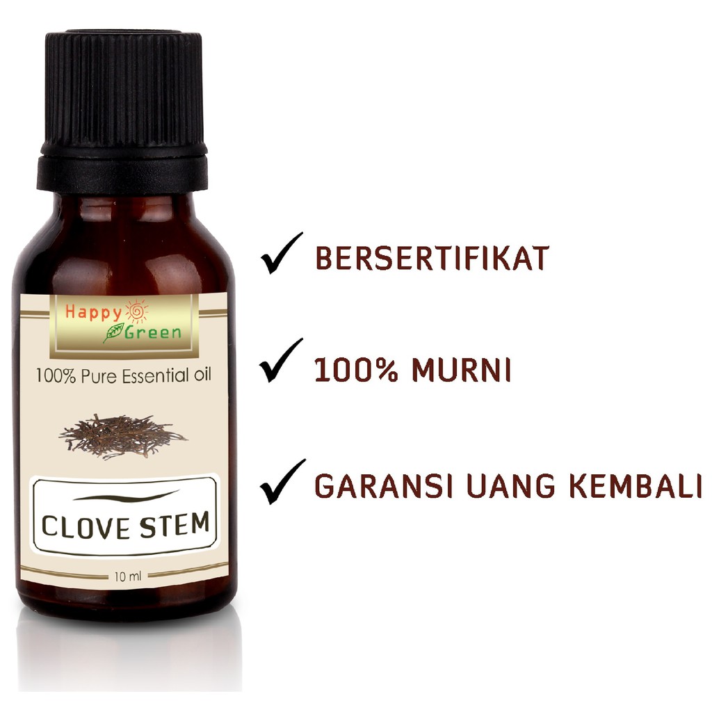 Happy Green Minyak Gagang Cengkeh - Clove Stem Essential Oil