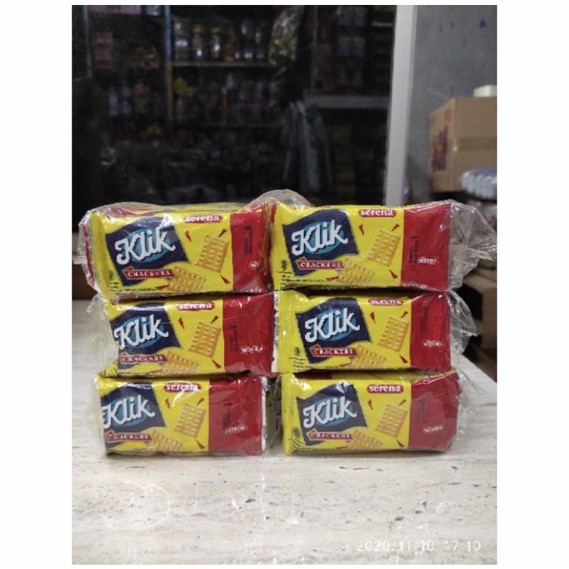 

Serena Klik Crackers 12 gram ( 1 pack isi 10 pcs)