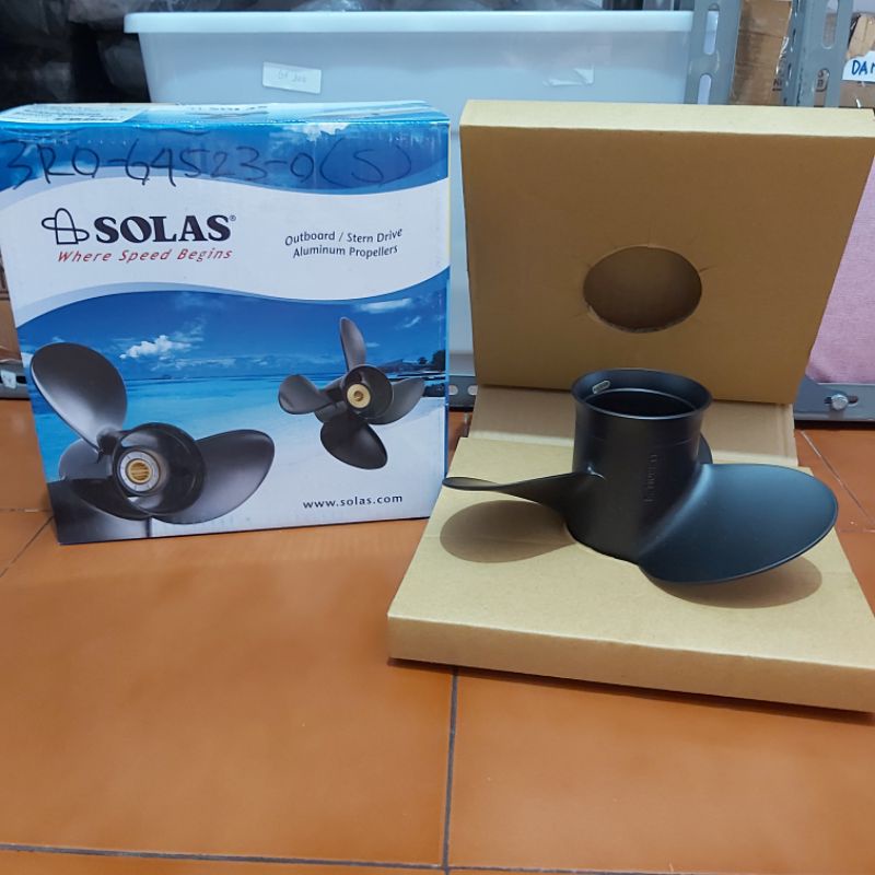 Propeller / baling / kipas mesin tempel Tohatsu 25pk-30pk. Aluminium