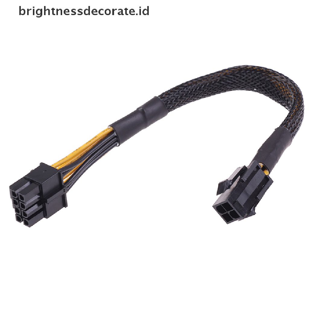 1pc Kabel Adapter Converter Power Cpu 4Pin To 8pin 20cm Untuk Kantor