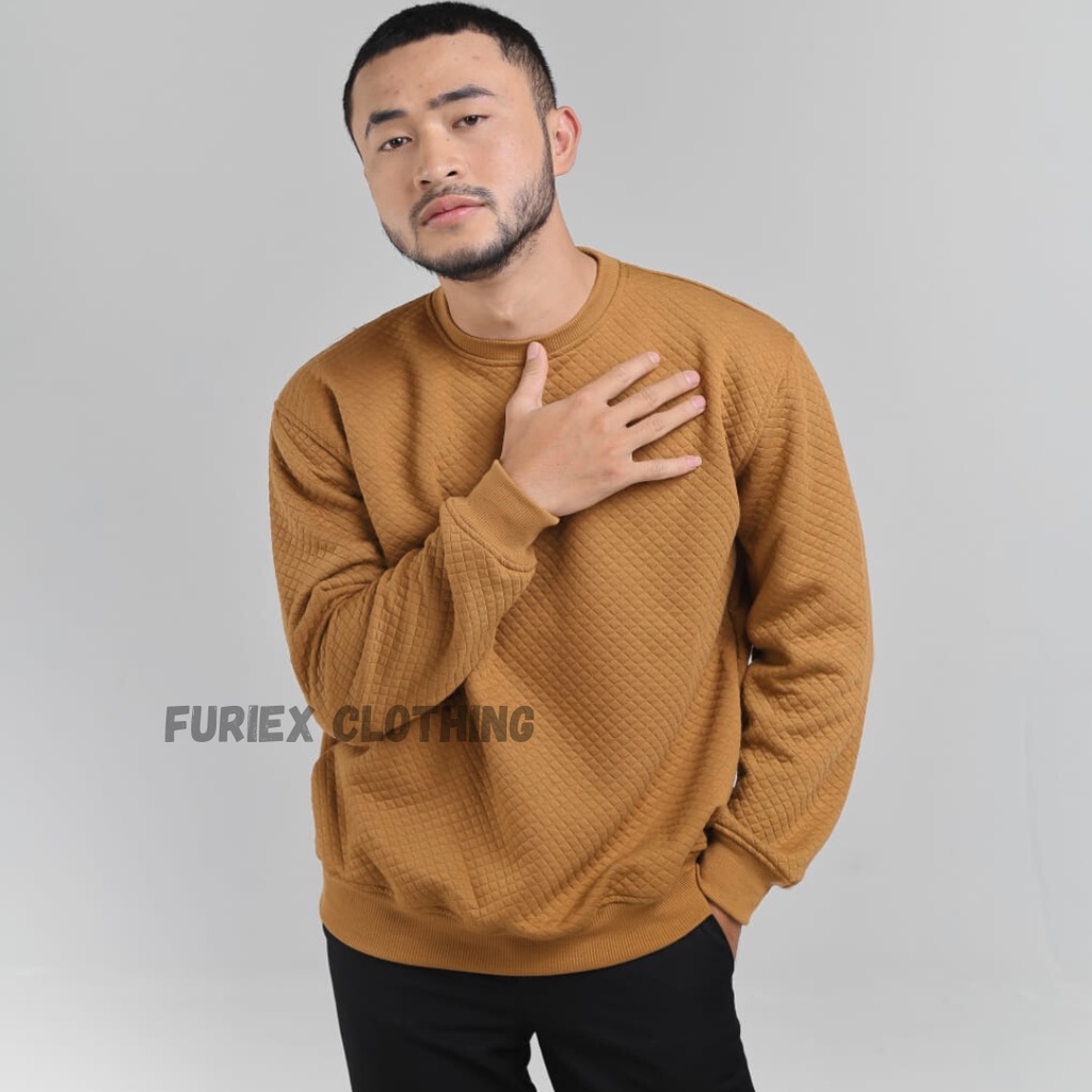 SWEATER COMFY crewneck basic polos | comfy crewneck | jaket pria knitt