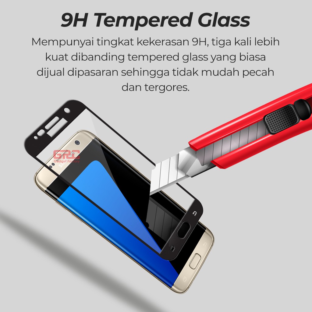 Tempered Glass SAMSUNG Galaxy S7 HOGO Full Cover Anti Gores Kaca