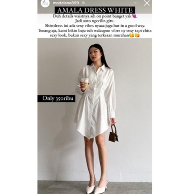 Modelano Amala Dress White NEW100%
