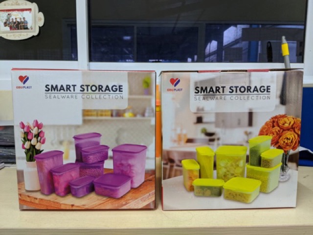 toples plastik kue smart storage set /toples  kerupuk/toples penyimpan makanan plastik