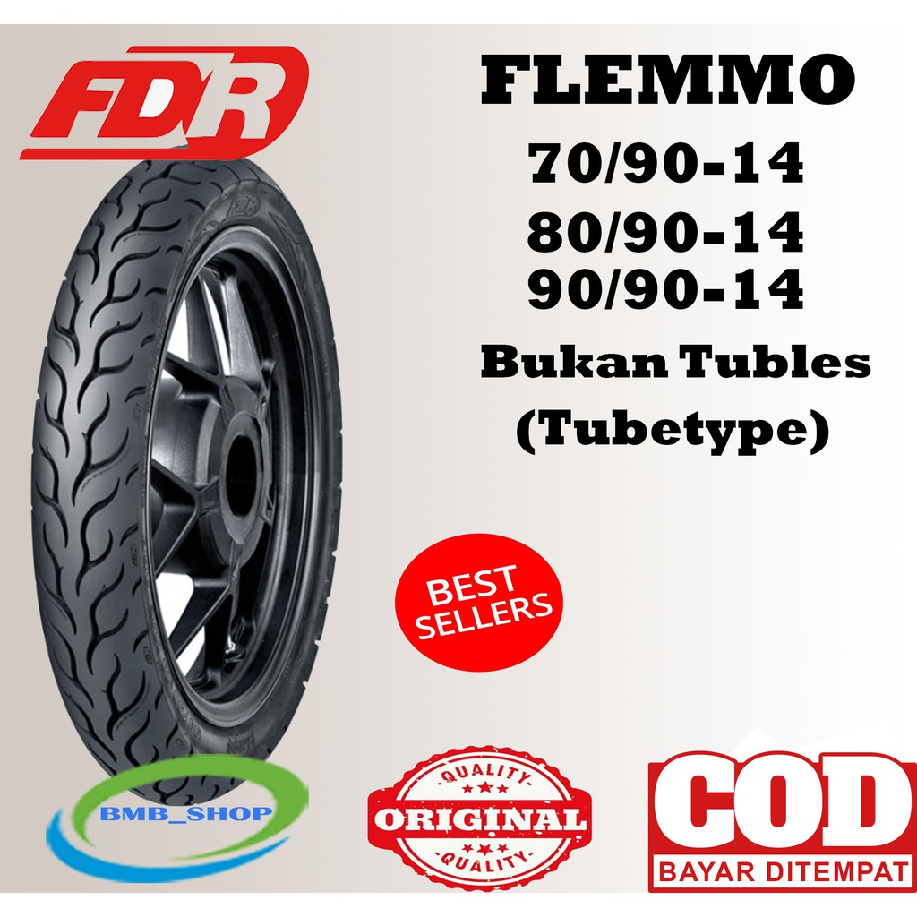Ban FDR Flemmo ring 14 bukan tubles tubetype untuk motor metic vario beat scoopy yamaha mio fino
