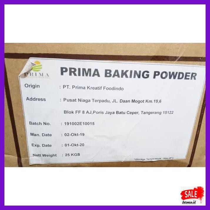 

DERPOWBAKING- BAKING POWDER DOUBLE ACTION 1 KG REPACK FOOD GRADE IMPORT PENGEMBANG -ASLIII.