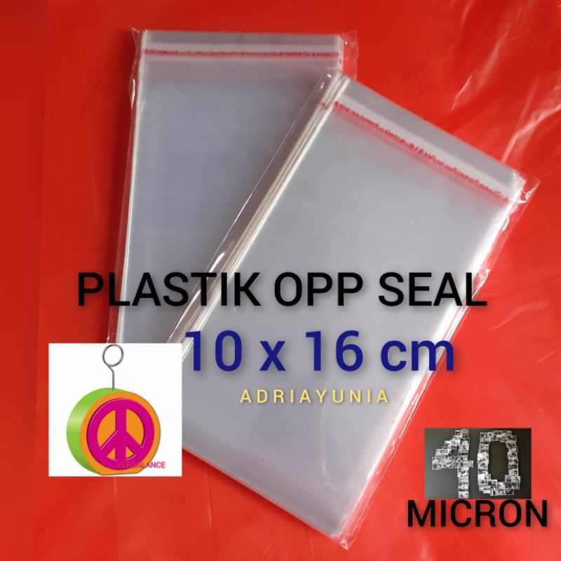 Plastik OPP Seal 10 x 16 cm TEBAL - Plastik Opp 10x16 Seal Tebal