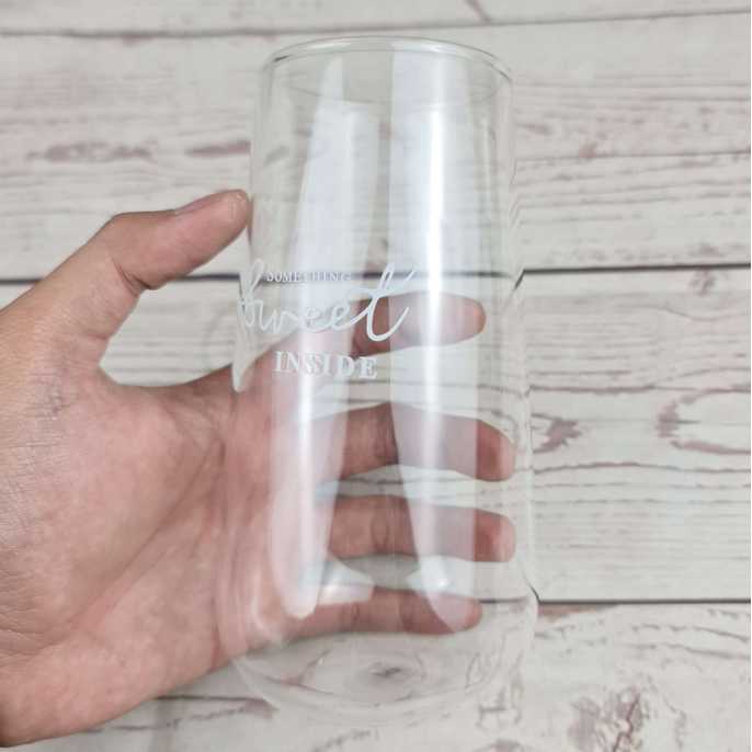 TD-DA OLOEY Gelas Cangkir Kopi Glass Coffee Mug Sweet Inside 500ml - 0081