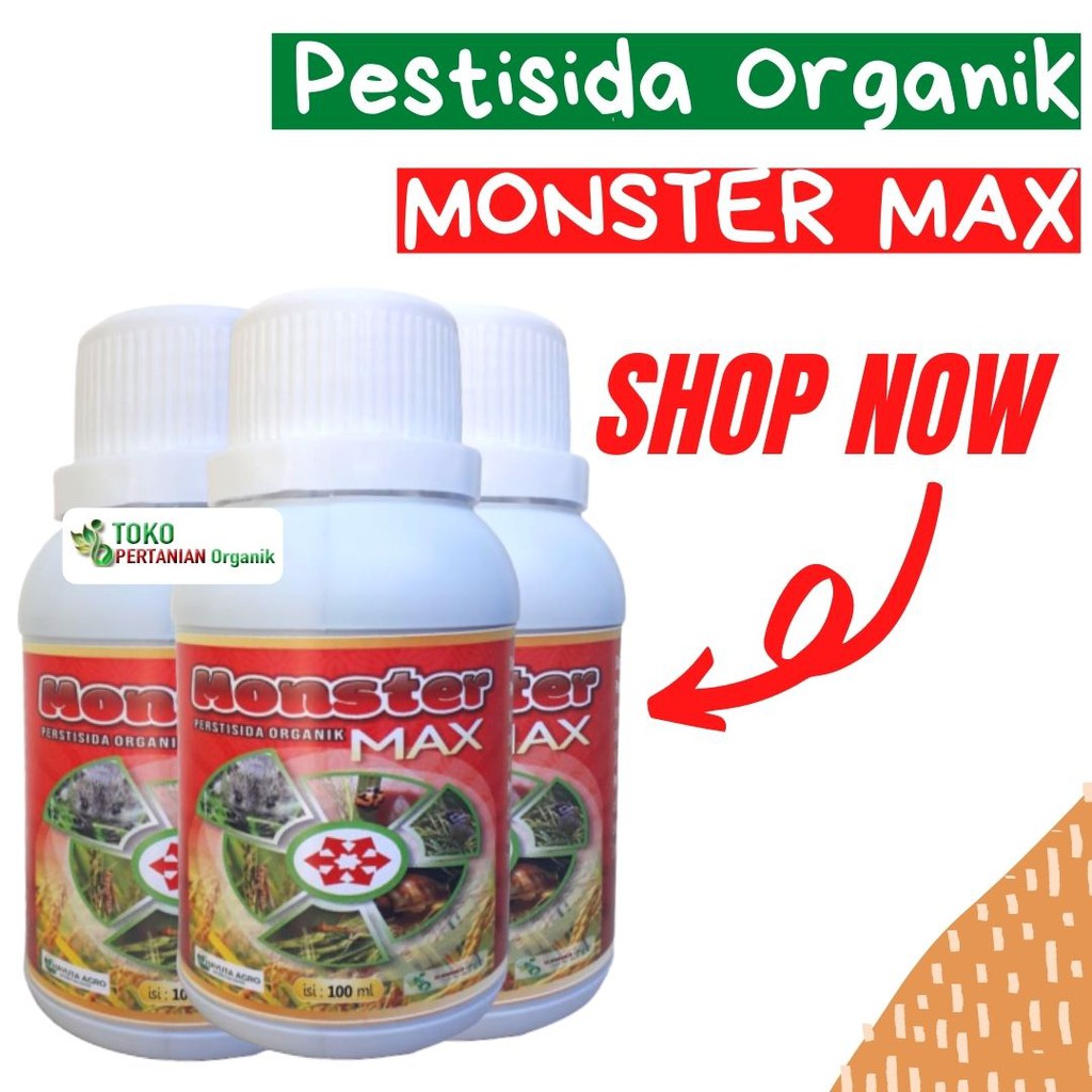 Pestisida Pembasmi ulat/ Pestisida Hama Trips/ Pestisida Nabati MONSTER MAX