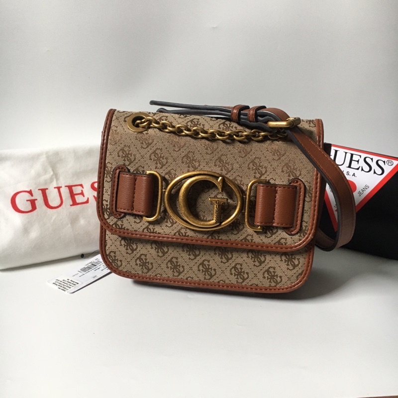 (PRELOVED) Tas Guess Aviana Coklat