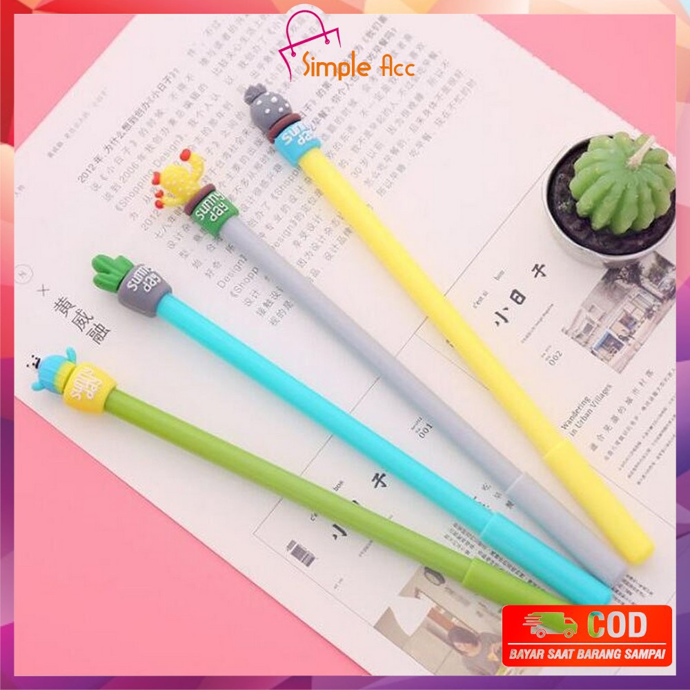 

DO-A16 Pulpen Gel Karakter Kaktus / Pena Kaktus / Bolpen Gel / Pulpen Lucu Unik Bentuk Pot Kaktus