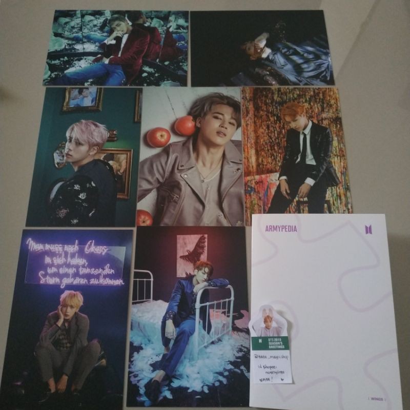 BTS ARMYPEDIA POSTCARD WINGS, YF, HYYH PT1