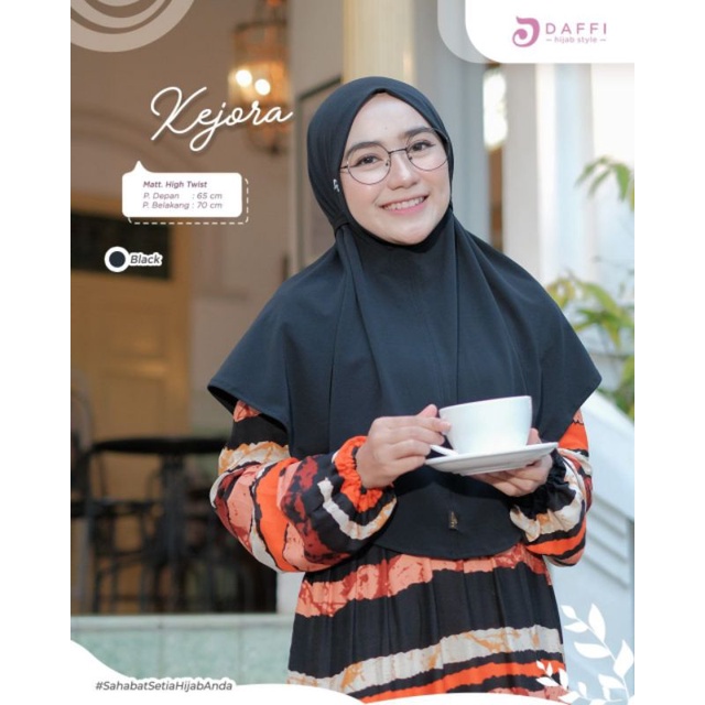 Bergo kejora bahan jersey higt twist Ori Daffi hijab