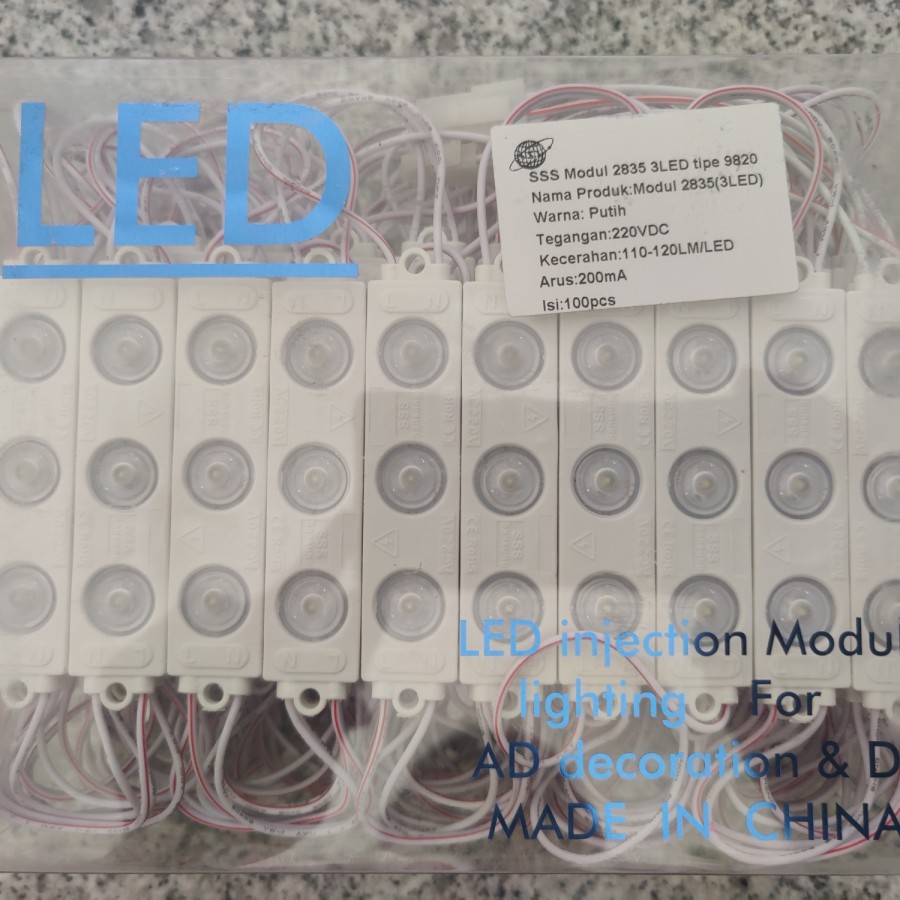 Modul 2835 3LED tipe 9820 220VAC Langsung PLN