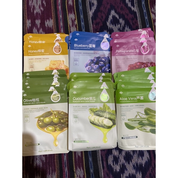 3 PCS / PAKET HEMAT SHEET MASK HCHANA, MASKER KECANTIKAN