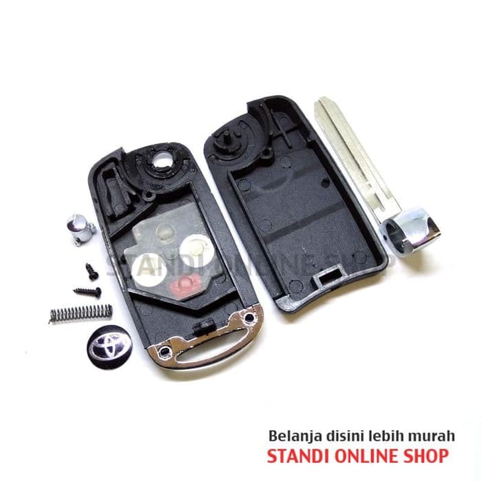 Casing Kunci Lipat FlipKey Toyota Innova Fortuner Yaris 3 Tombol