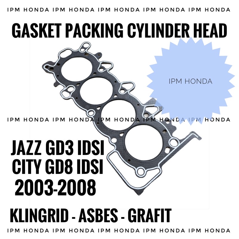 12251 REA Paking Packing Gasket Cylinder Head Honda Jazz GD3 CITY GD8 KHUSUS IDSI 2003 2004 2005 2006 2007 2008