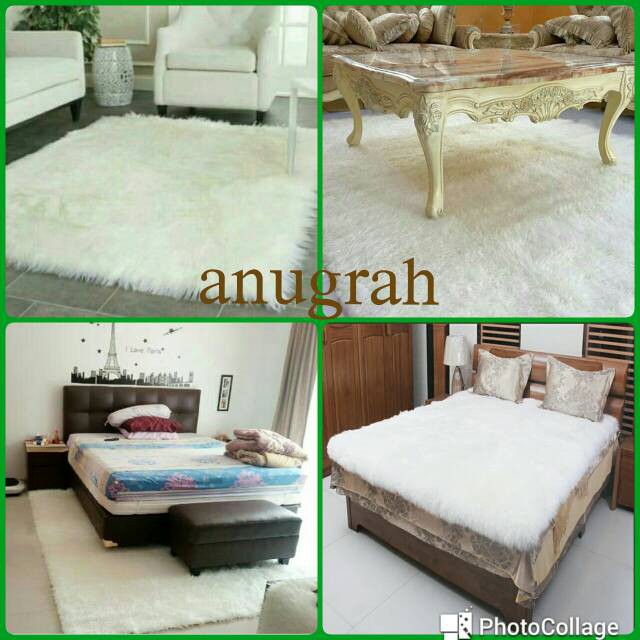 kain karpet bulu korea uk 130x200cm