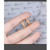 anting jepit ring permata gold