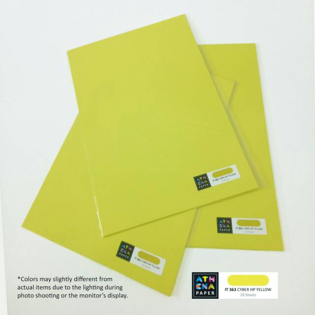 

Kertas HVS Warna A4 - IT 363 Cyber HP Yellow