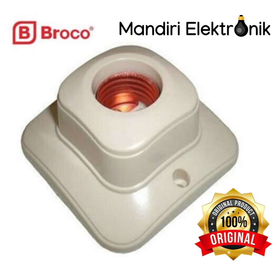 Broco Fitting Plafon Oval Cream 1211