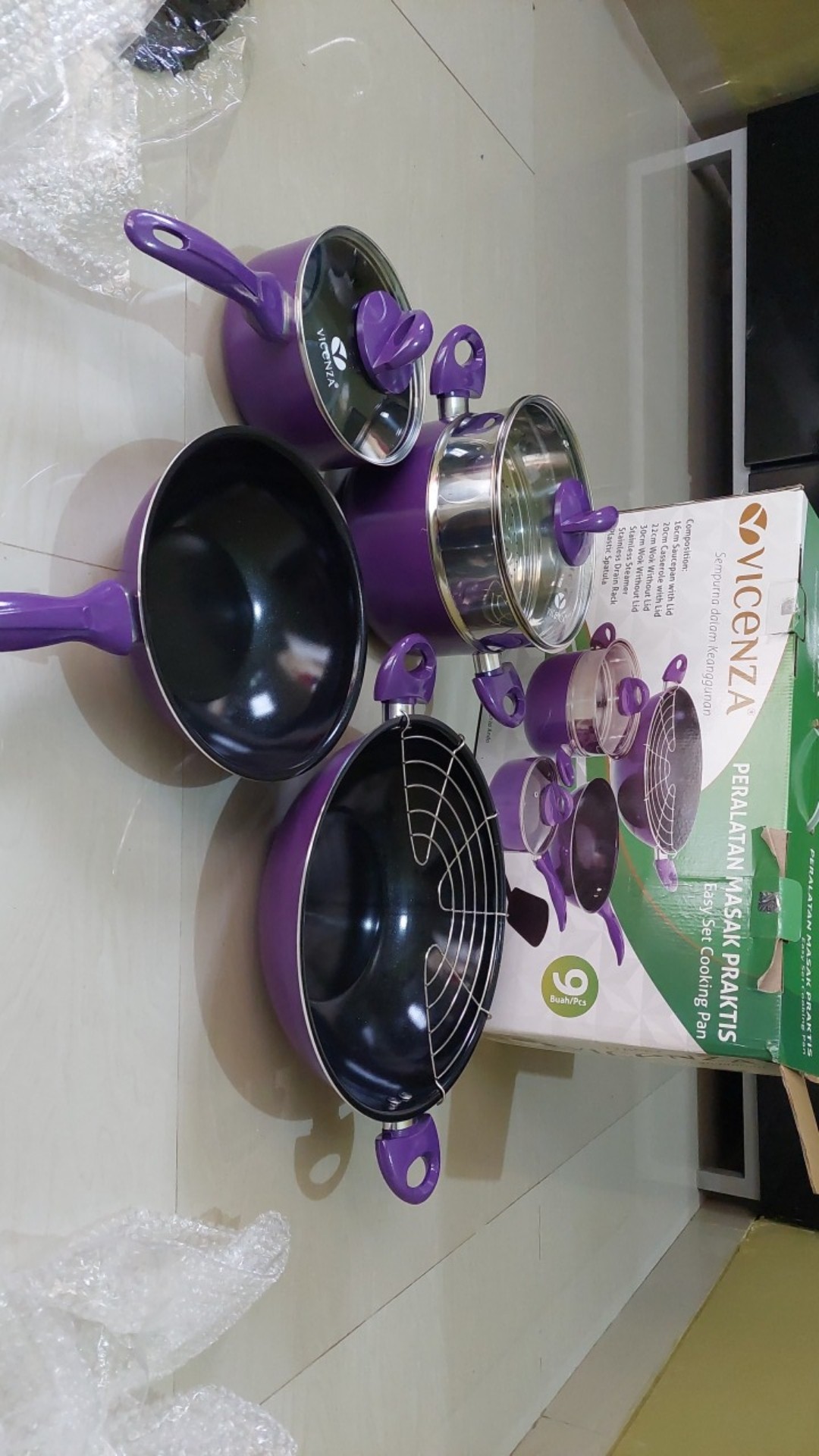 Panci Set Warna Plus Peniris Vicenza V 709