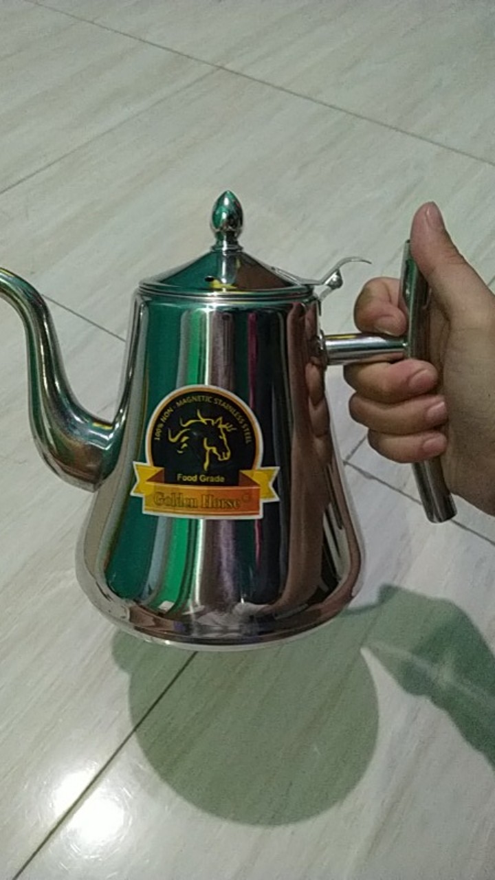 Teko Classy Kettle  Teko Teh Dan Kopi Stainless Steel Golden Horse