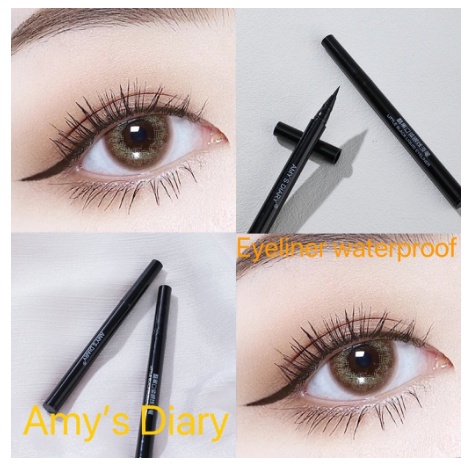 (SATUAN)EYELINER AMY'S DIARY /EYELINER SPIDOL BLACK WATERPROOF LONGLASTING/EYELINER BLACK