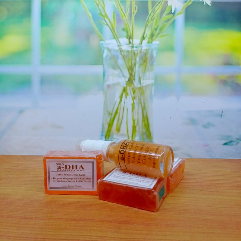 SERUM GLOWING a-DHA Gold Free sabun a-dha