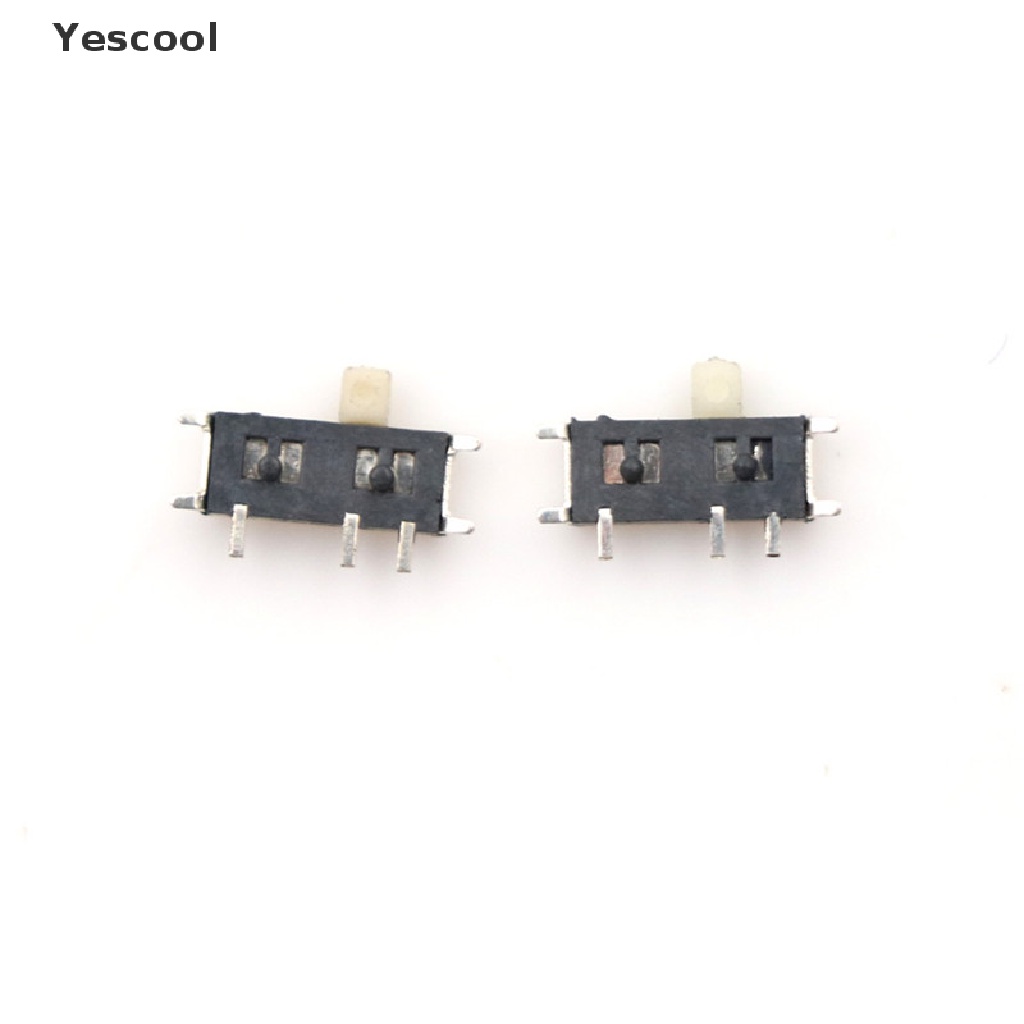 Yescool 20pcs Saklar Slide Switch On-OFF 2 Posisi Ukuran Mini SMD