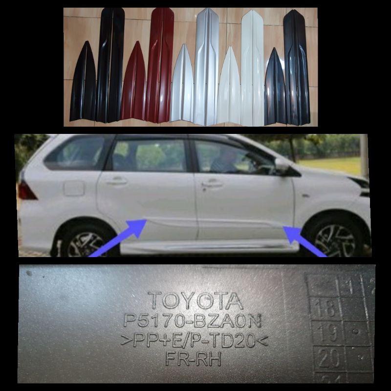 LIST BODY LIST PINTU SAMPING SIDE MOULDING AVANZA XENIA VELOZ 2019-2021