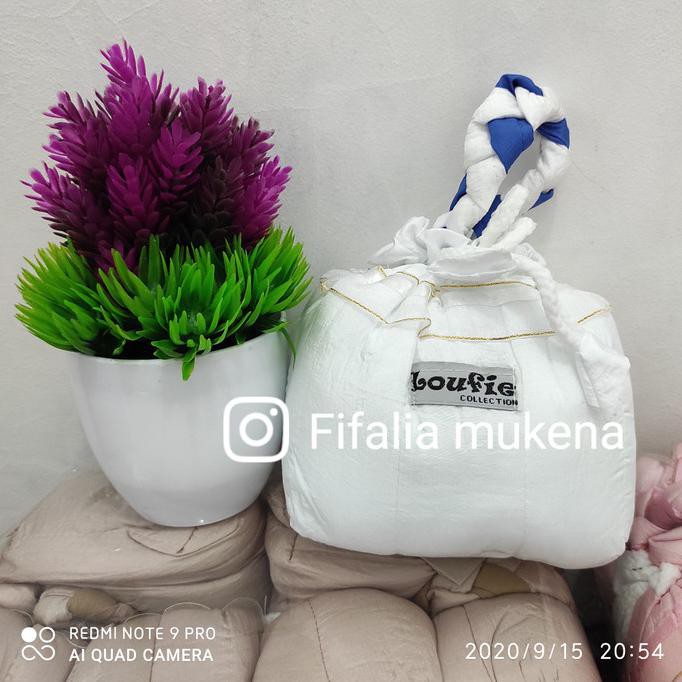 Ori&Terjamin Mukena Travelling Parasut Loufie Jumbo - Putih