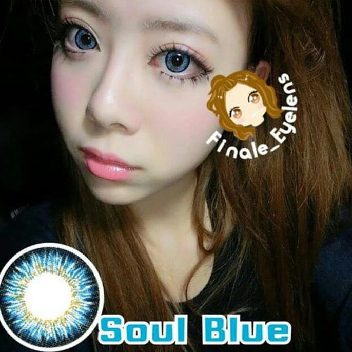 Sale!! Softlens Dreamcon / Dreamcolor Soul 3 Tones Blue Biru Terbaru