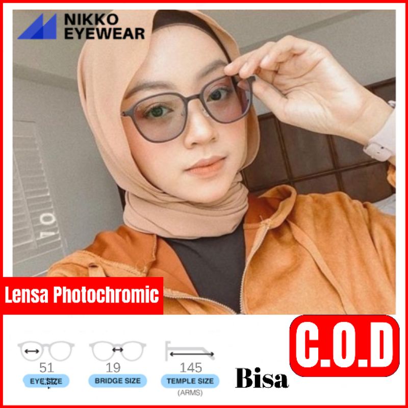 Kacamata Photocromic 6137,Gratis Lensa Photocromic,Kacamata Antiradiasi,Kacamata baca,Kacamata Korea