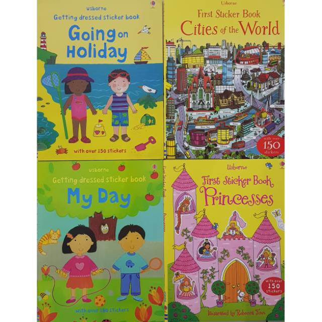 

PROKO MURAH Stiker book usborne / going holiday / Princess Stiker