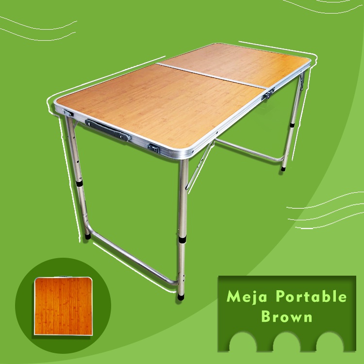 Meja  Lipat Portable Meja Lipat Belajar Meja Kerja  Meja Lipat Portable Serbaguna Meja Kaki Model Bulat Meja Lipat Koper -Wonderdekorasi