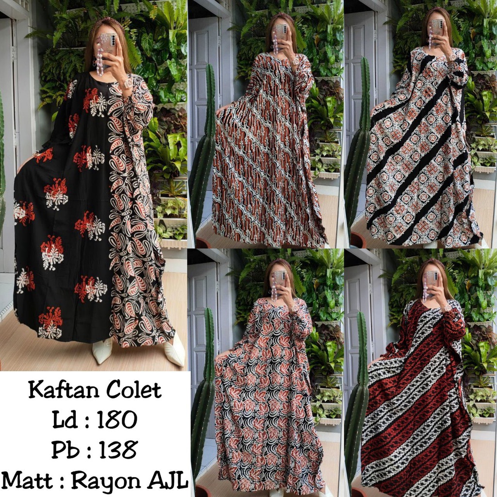 Kaftan - Kaftan Soganan Colet- Kaftan Terbaru - Kaftan Cap - Kaftan Batik - Kaftan Fashion - Kaftan 