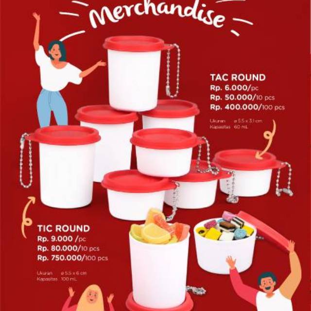 TIC & TAC ROUND TWIN TULIPWARE