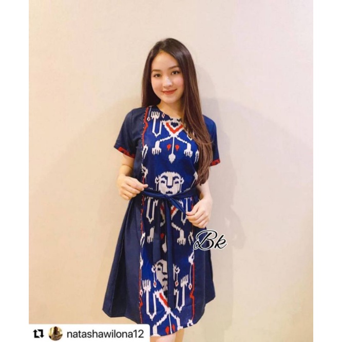 DRESS NATASHA ORI BAJU BATIK WANITA | Batik wanita Baju Natal terbaru | Baju batik kantor Baju Natal