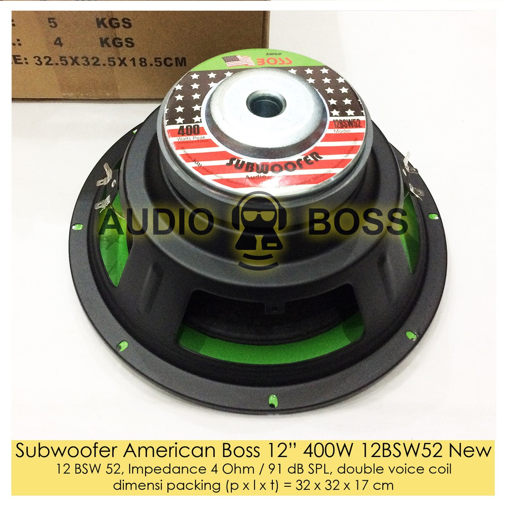 subwoofer american boss 12