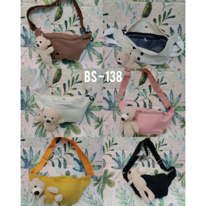 TAS SLEMPANG WANITA MINI IMPORT MOTIF BONEKA / BS - 138