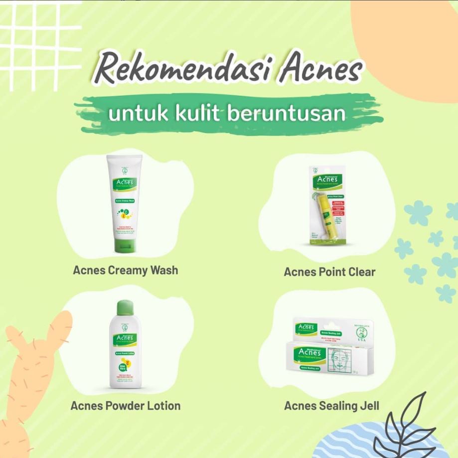 Acnes Natural Care Oil Control Series Face Wash I Milk Cleanser I Toner Wajah  I Powder Lotion I Cream Jerawat